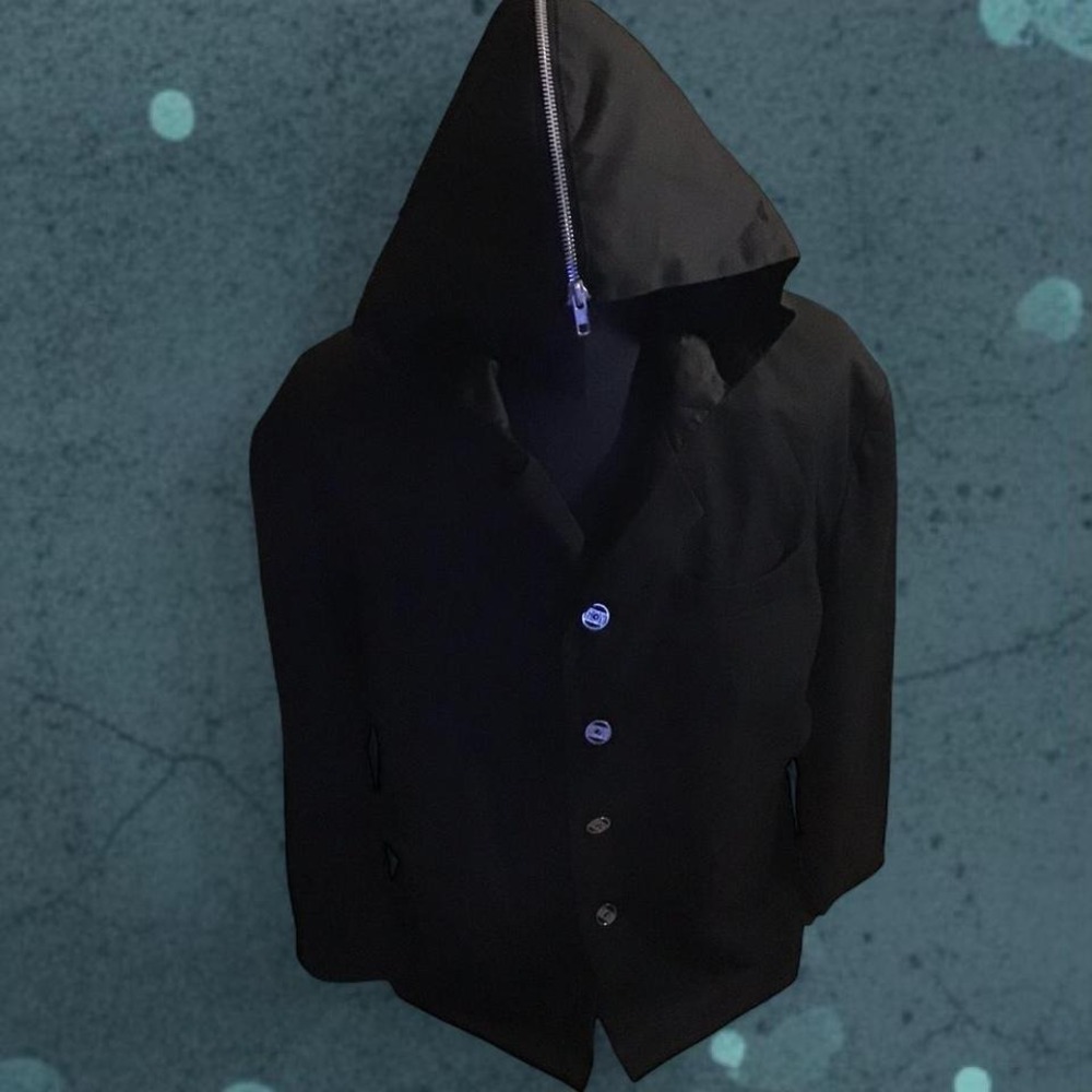 Boy London RARE Black Hooded Button Jacket